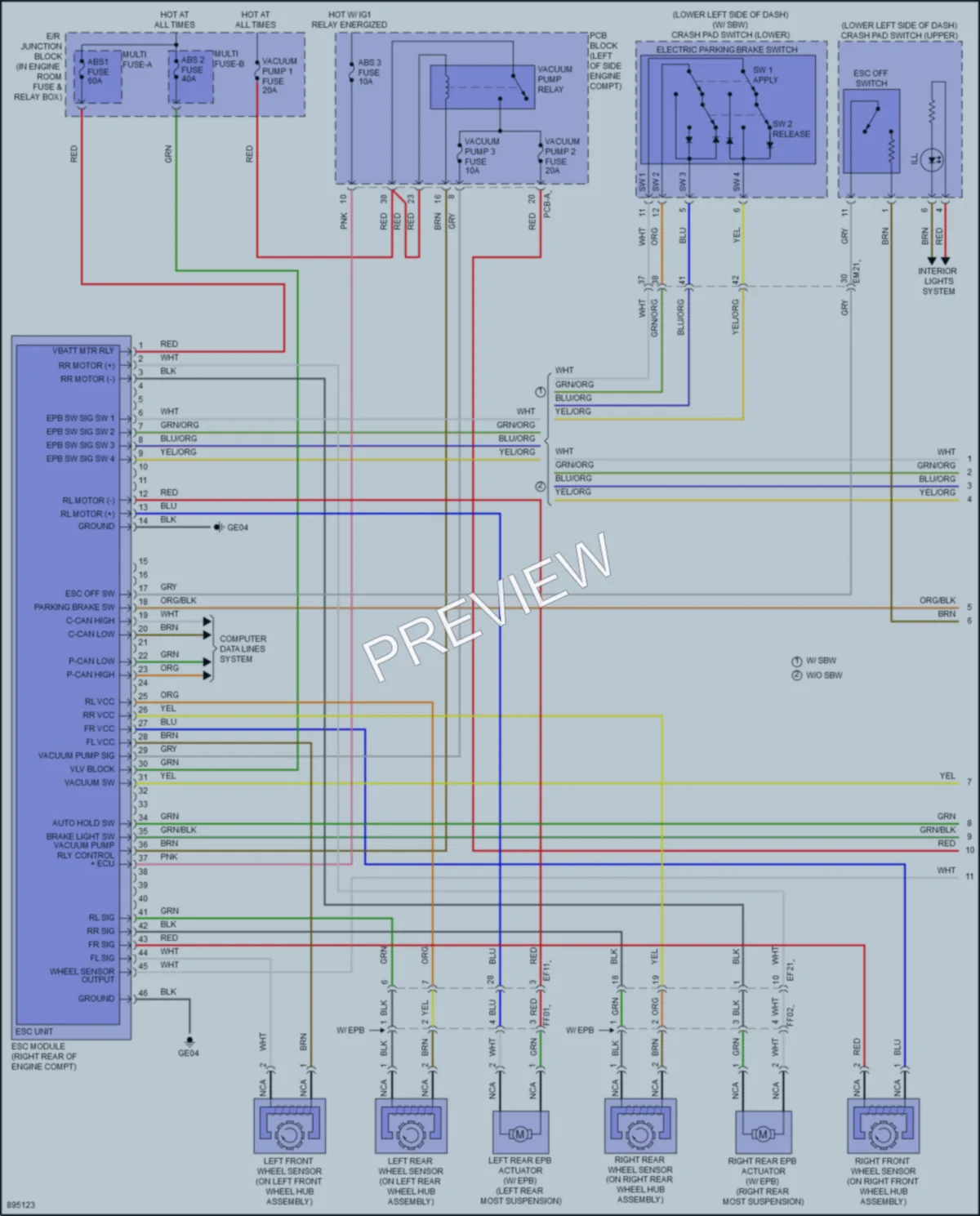 2025 Hyundai Sonata Anti Lock Brakes wiring diagram preview