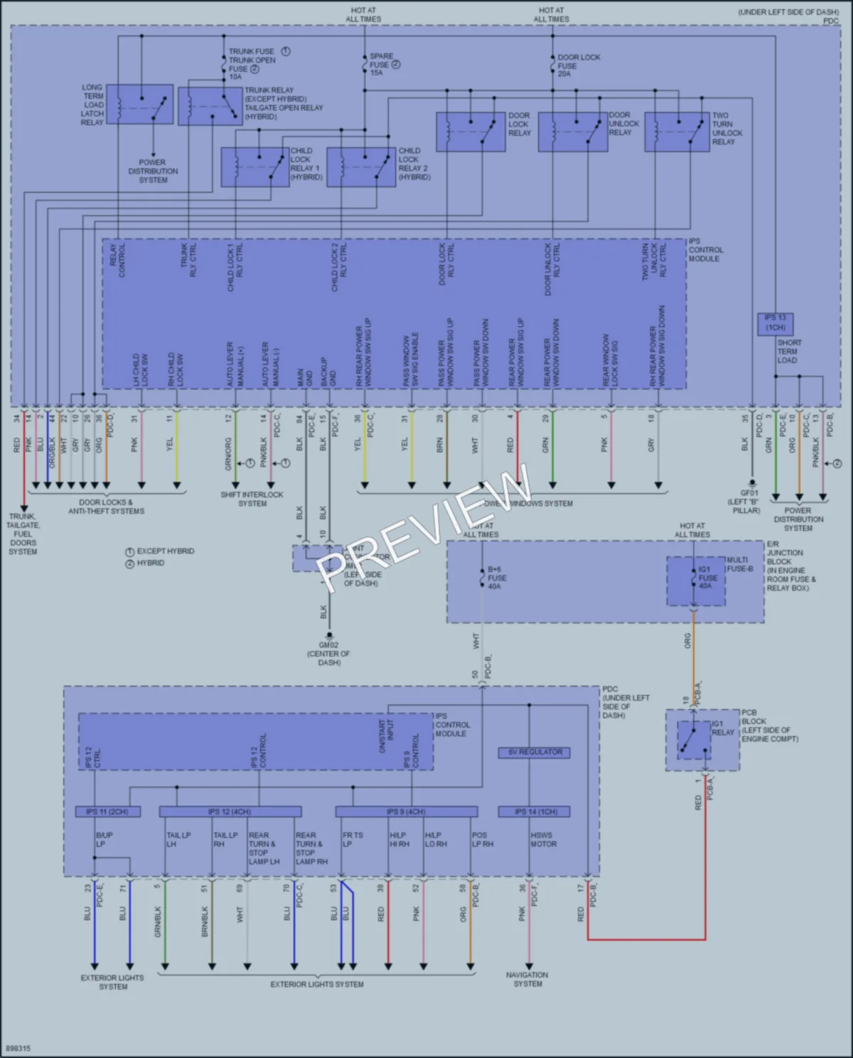 2025 Hyundai Sonata Body Control Modules wiring diagram preview