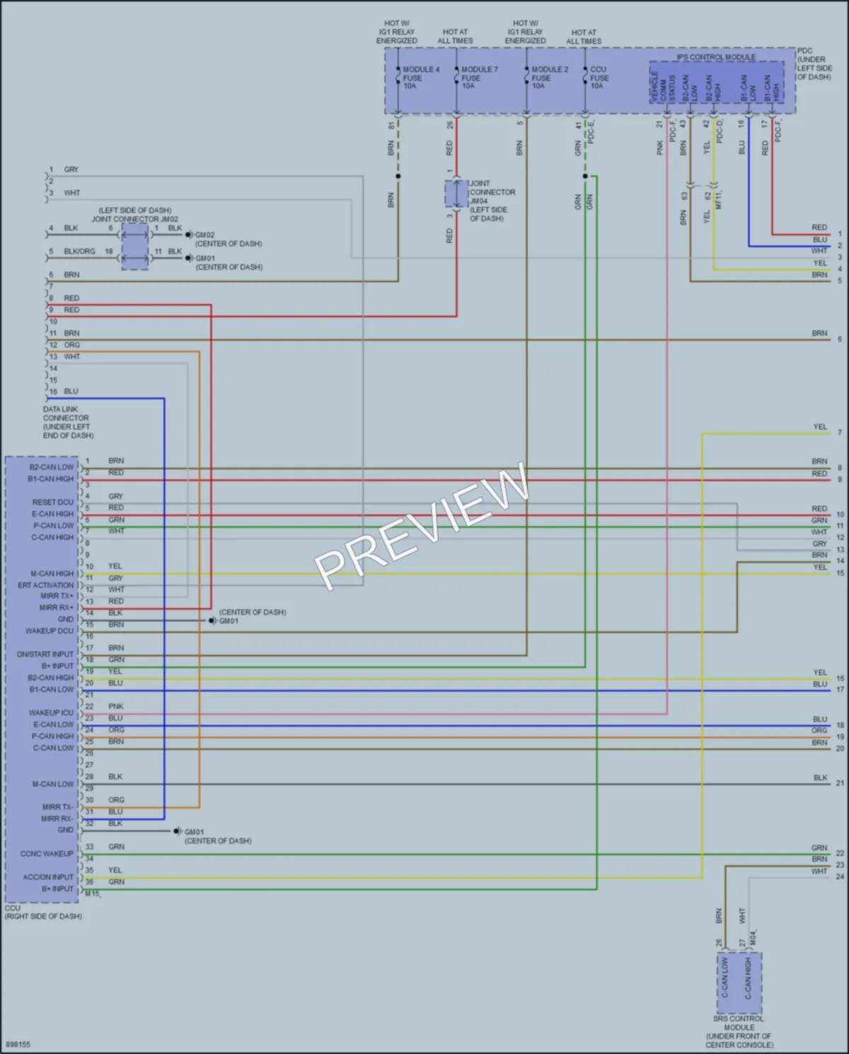 2025 Hyundai Sonata Computer Data Lines wiring diagram preview