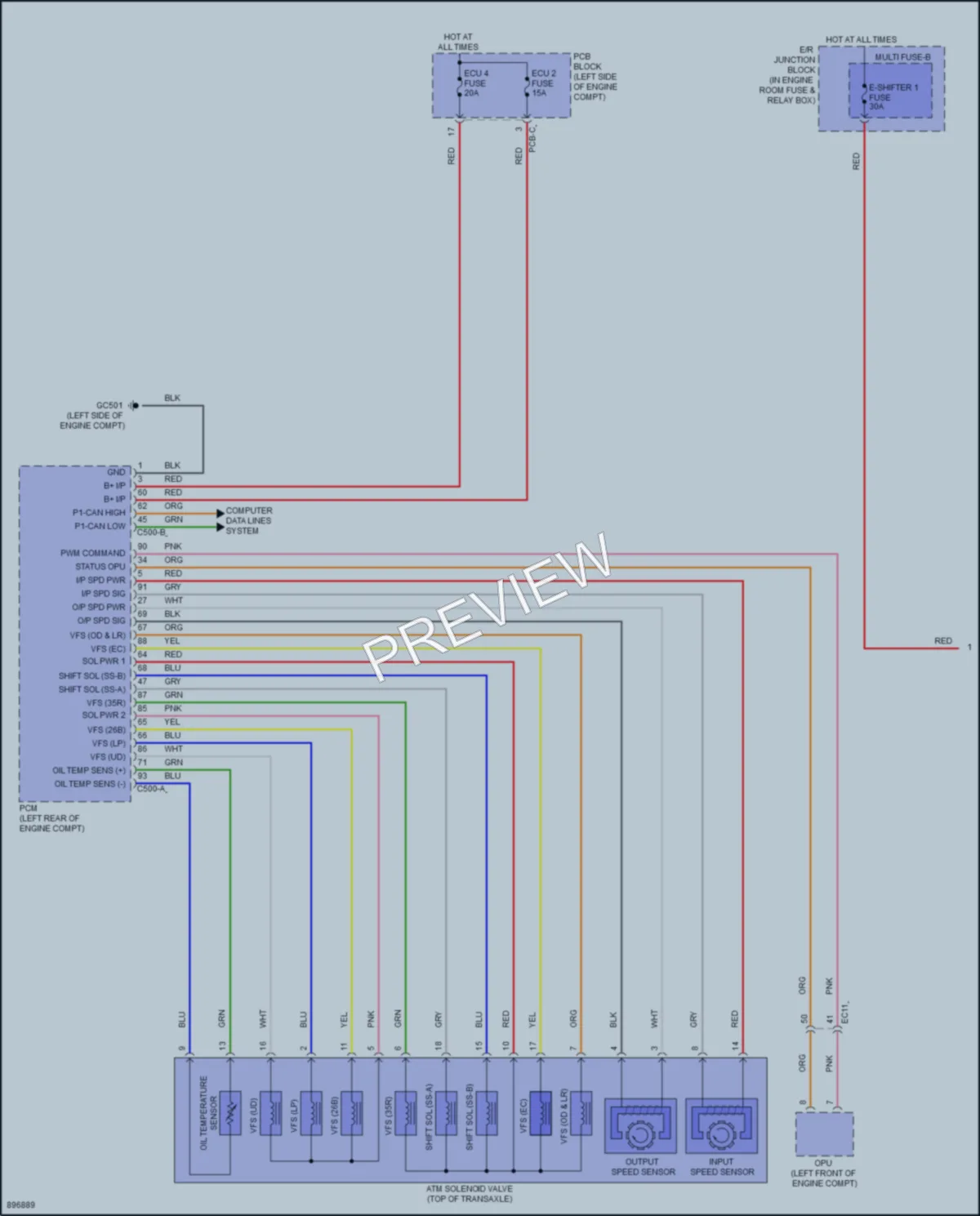 2025 Hyundai Sonata Transmission wiring diagram preview