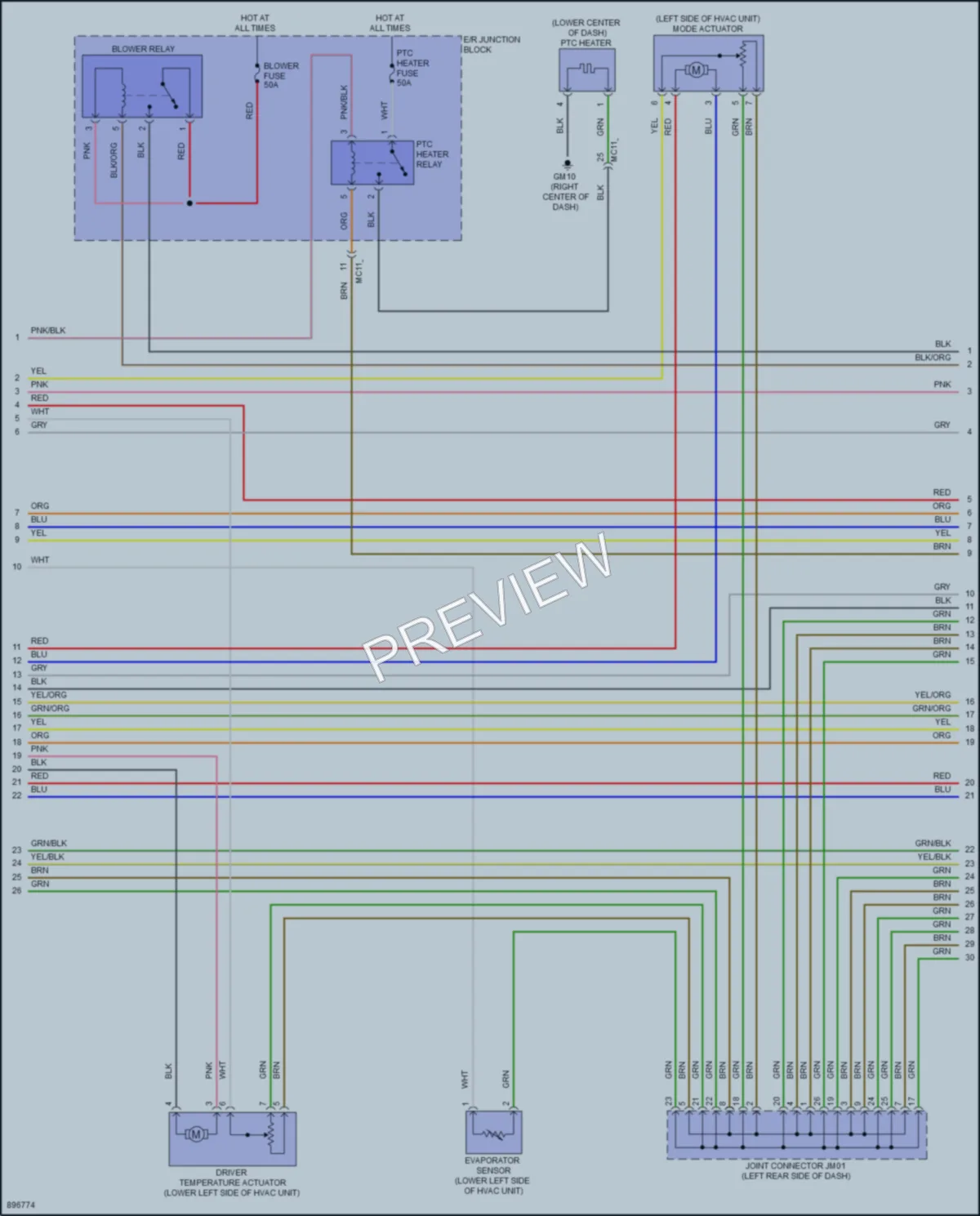 2025 Hyundai Tucson Air Conditioning wiring diagram preview