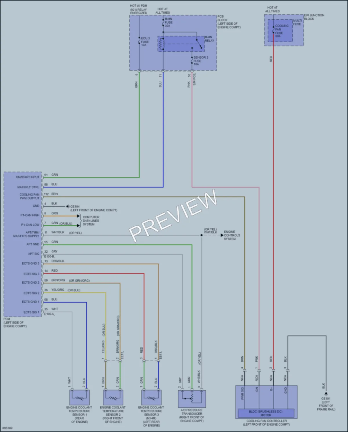 2025 Hyundai Tucson Cooling Fan wiring diagram preview