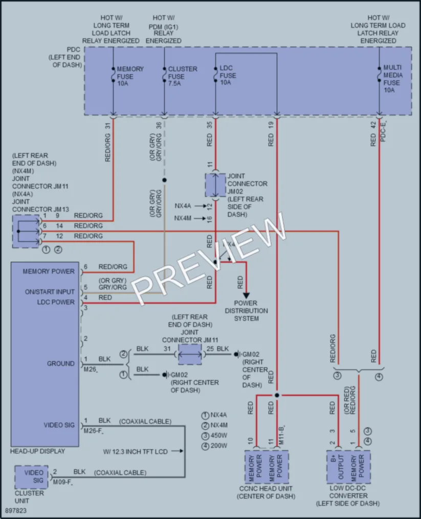 2025 Hyundai Tucson Instrument Cluster wiring diagram preview