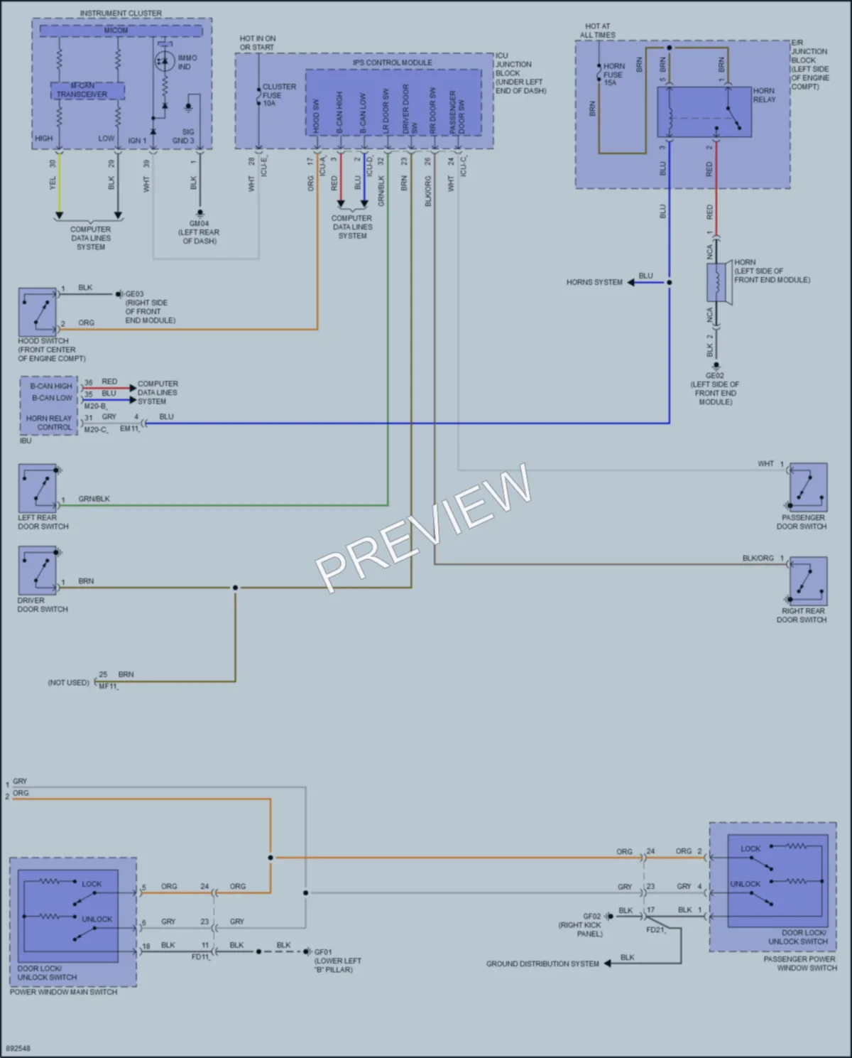 2025 Hyundai Venue Anti Theft wiring diagram preview