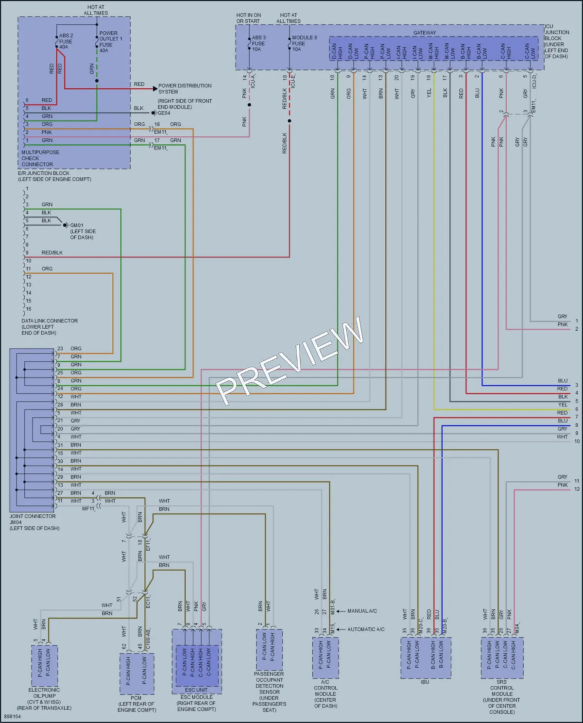 2025 Hyundai Venue Computer Data Lines wiring diagram preview