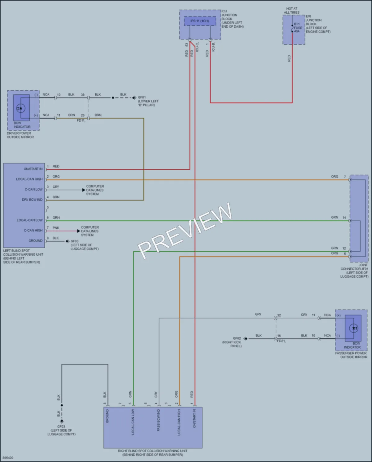 2025 Hyundai Venue Navigation wiring diagram preview