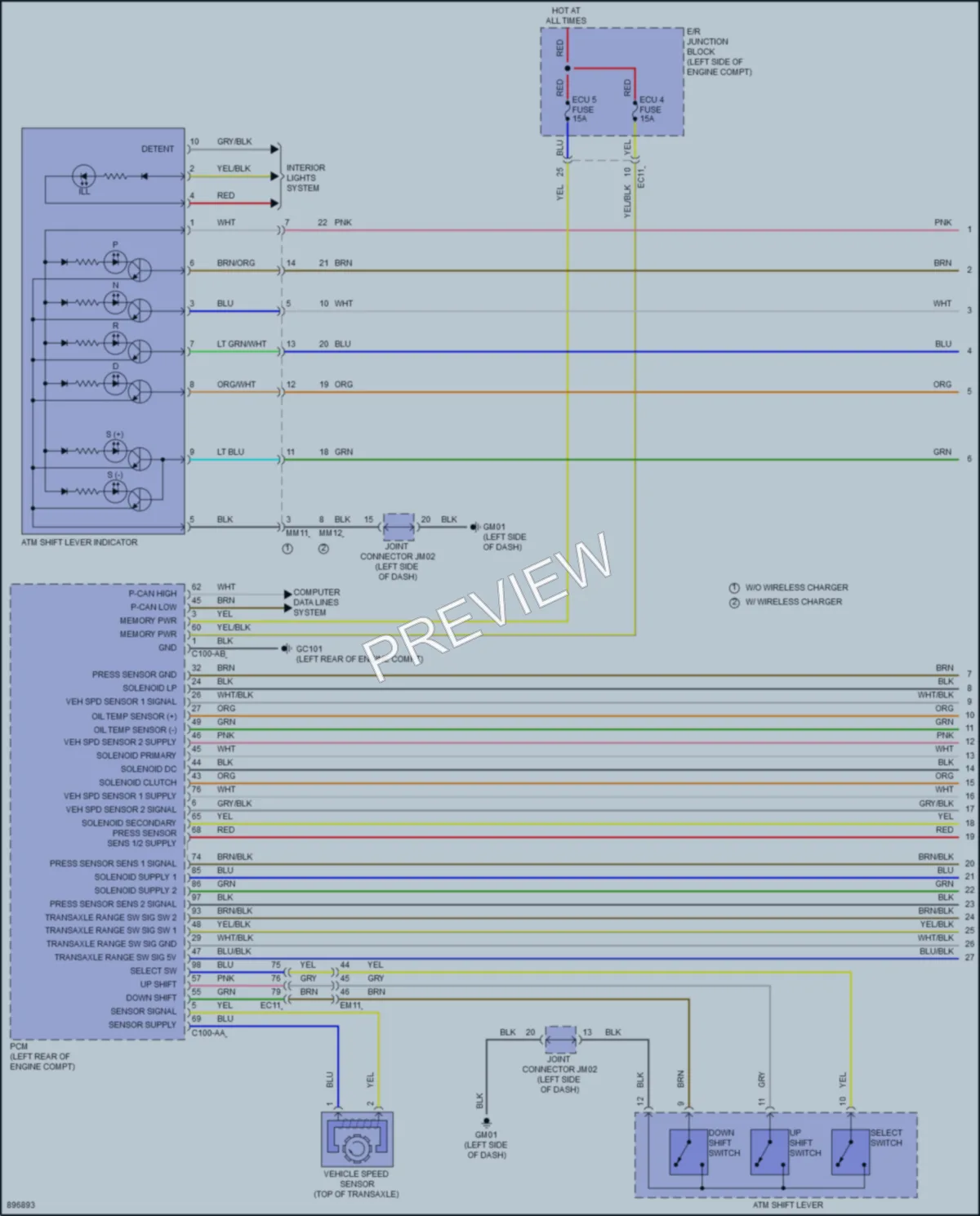 2025 Hyundai Venue Transmission wiring diagram preview