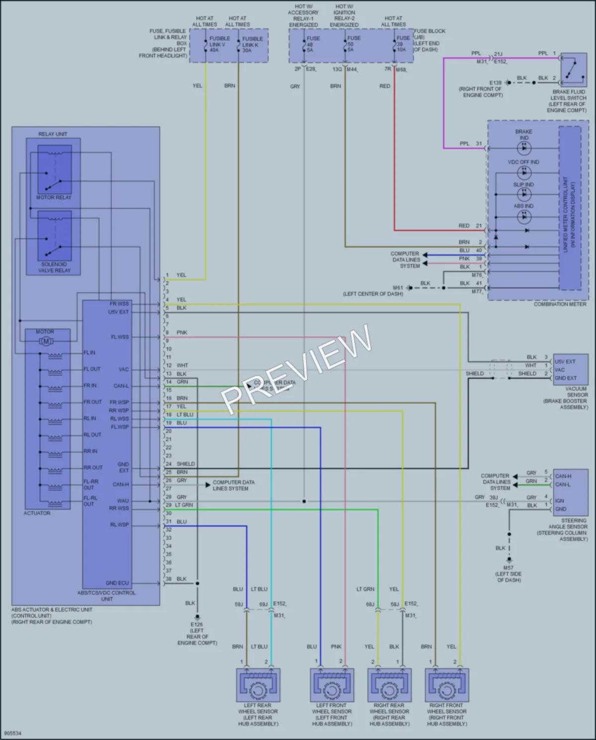 2025 Infiniti QX50 Anti Lock Brakes Wiring Diagrams protected preview