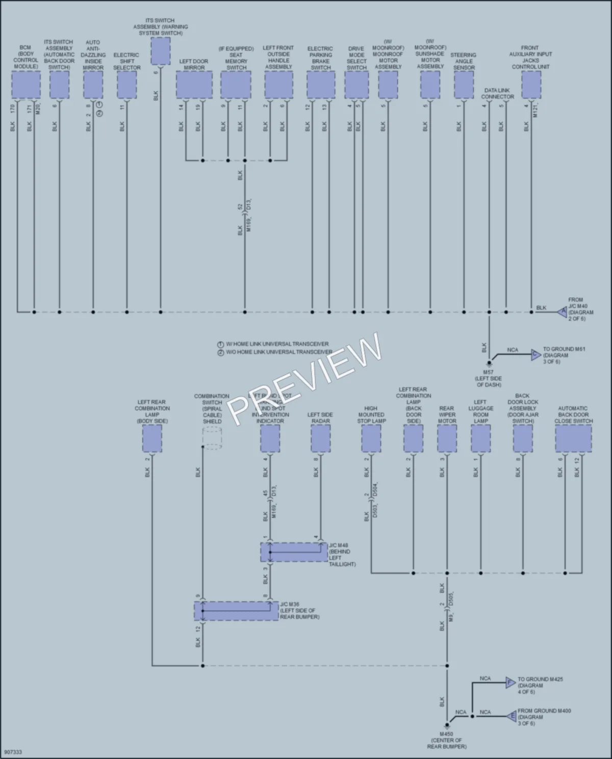2025 Infiniti QX50 Ground Distribution wiring diagram preview