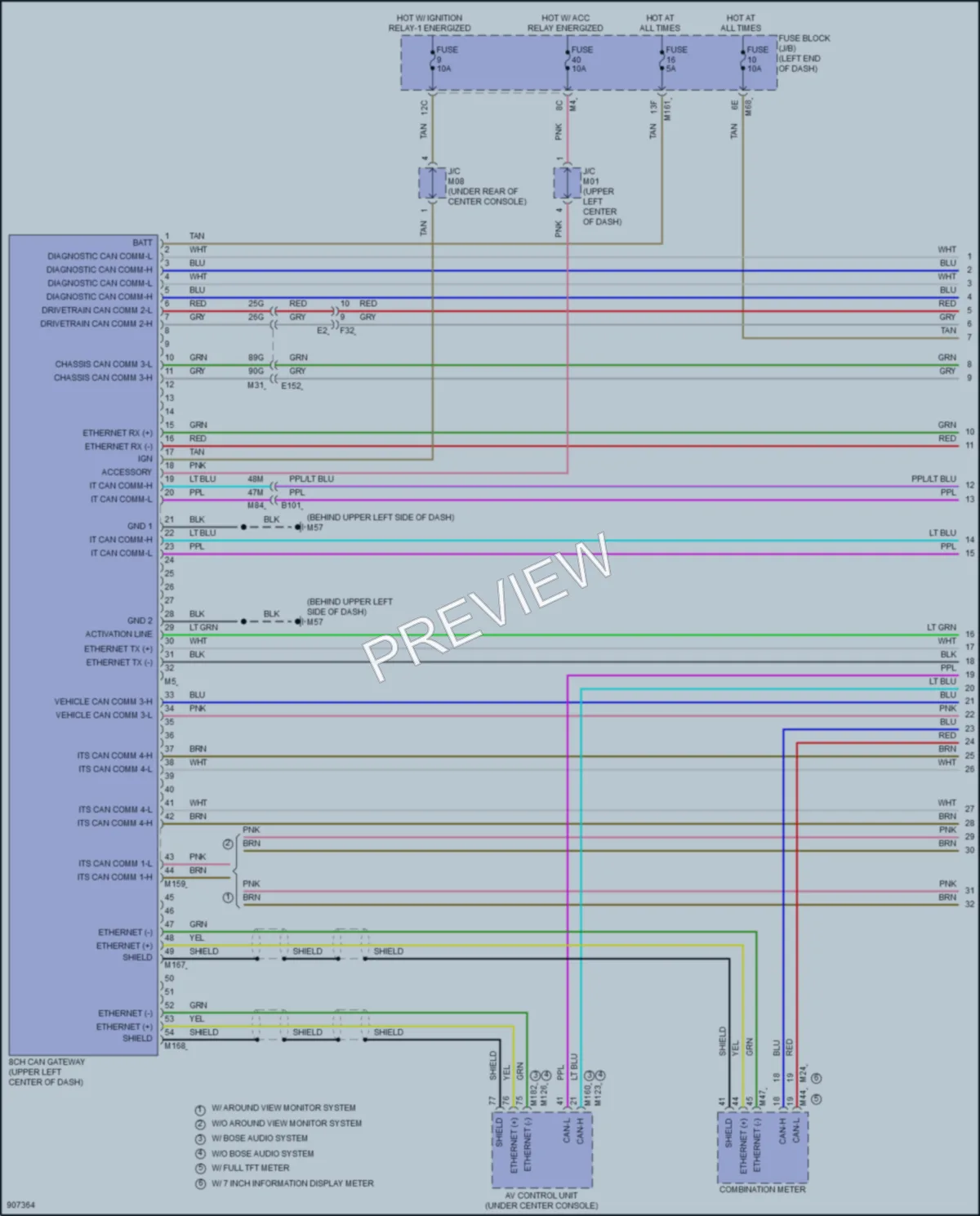2025 Infiniti QX60 Computer Data Lines wiring diagram preview