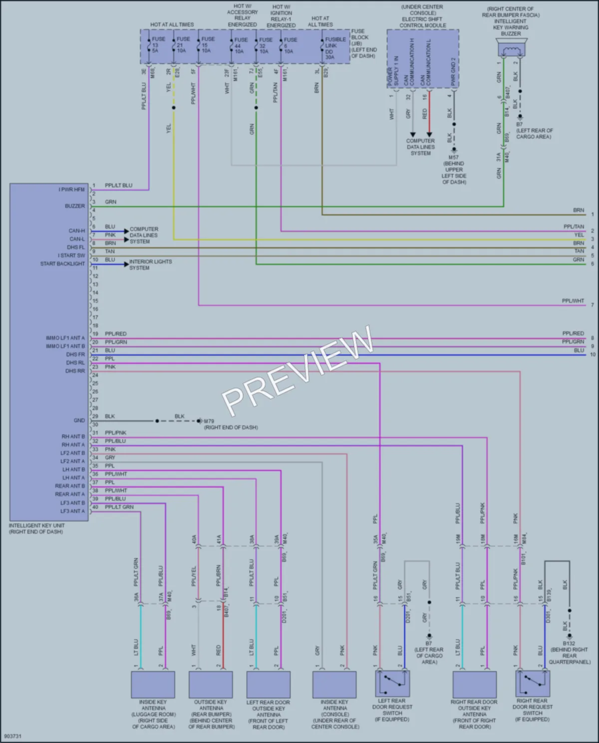 2025 Infiniti QX60 Power Door Locks wiring diagram preview