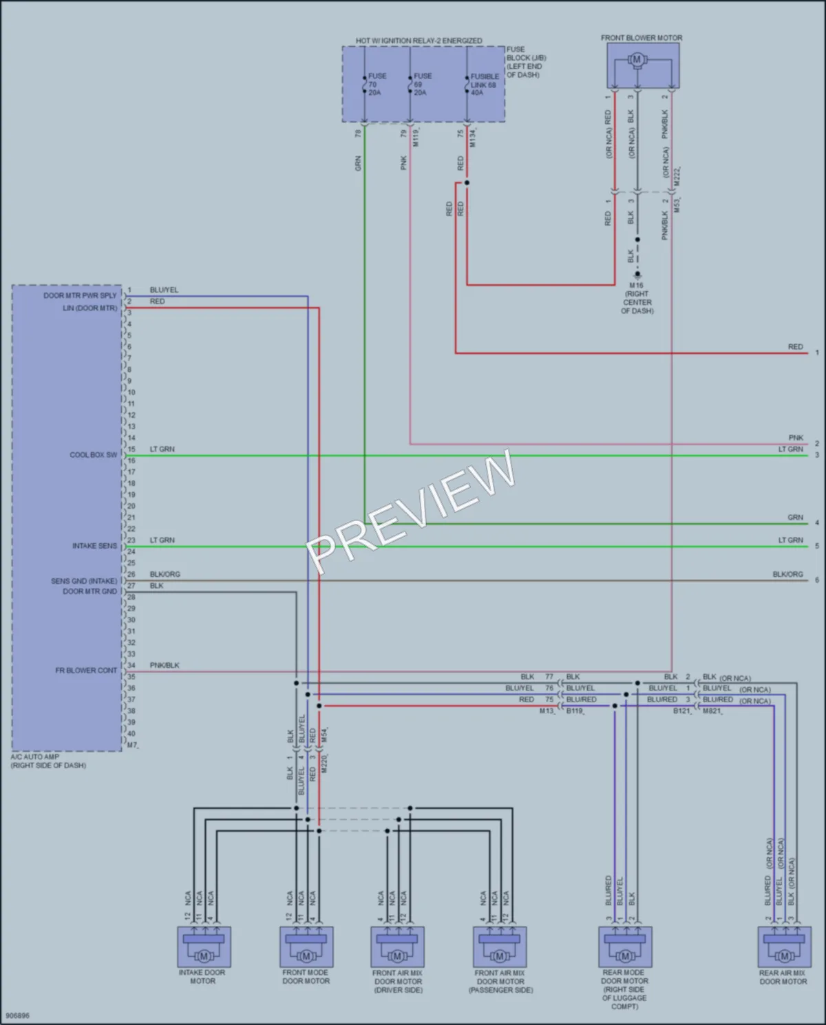 2025 Infiniti QX80 Air Conditioning wiring diagram preview