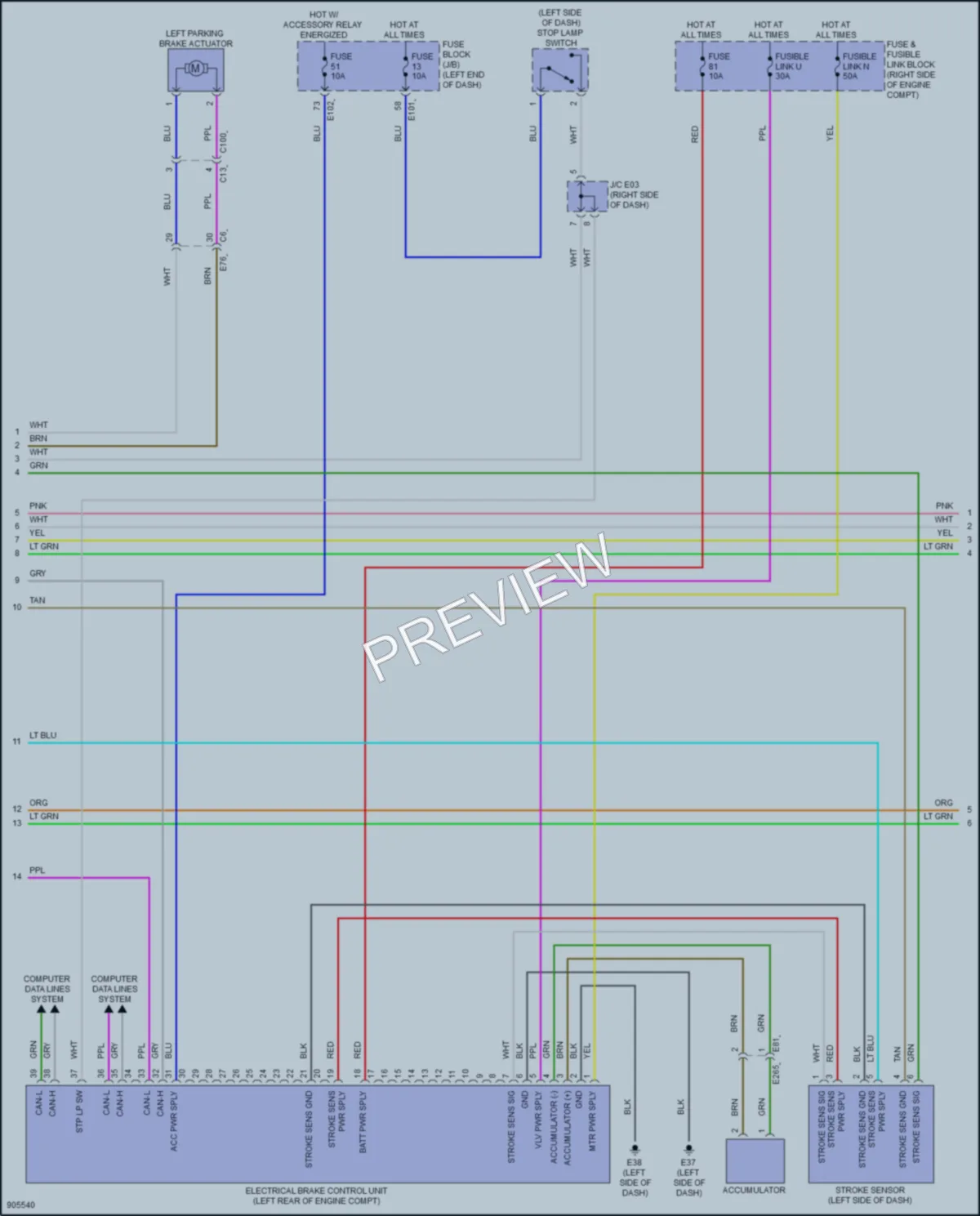 2025 Infiniti QX80 Anti Lock Brakes wiring diagram preview