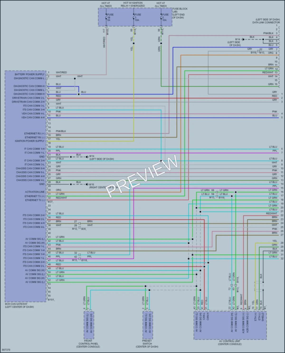2025 Infiniti QX80 Computer Data Lines wiring diagram preview