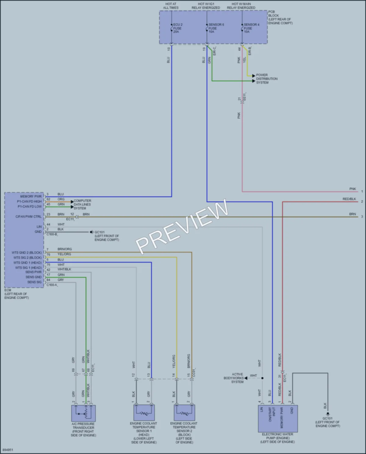 2025 Kia Carnival Cooling Fan Wiring Diagrams protected preview
