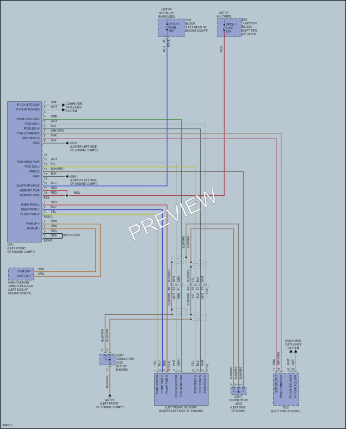 2025 Kia Carnival Engine Performance wiring diagram preview