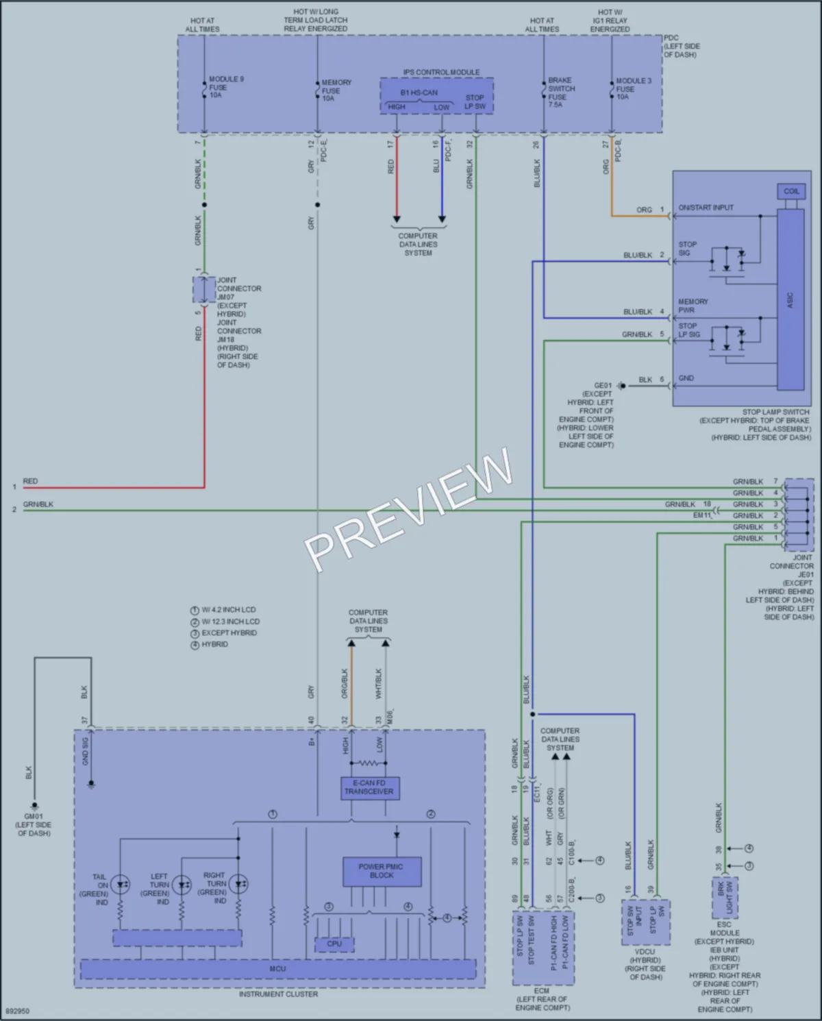 2025 Kia Carnival Exterior Lights wiring diagram preview