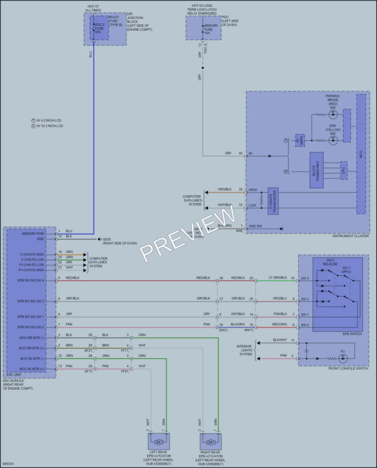 2025 Kia Carnival Shift Interlock wiring diagram preview