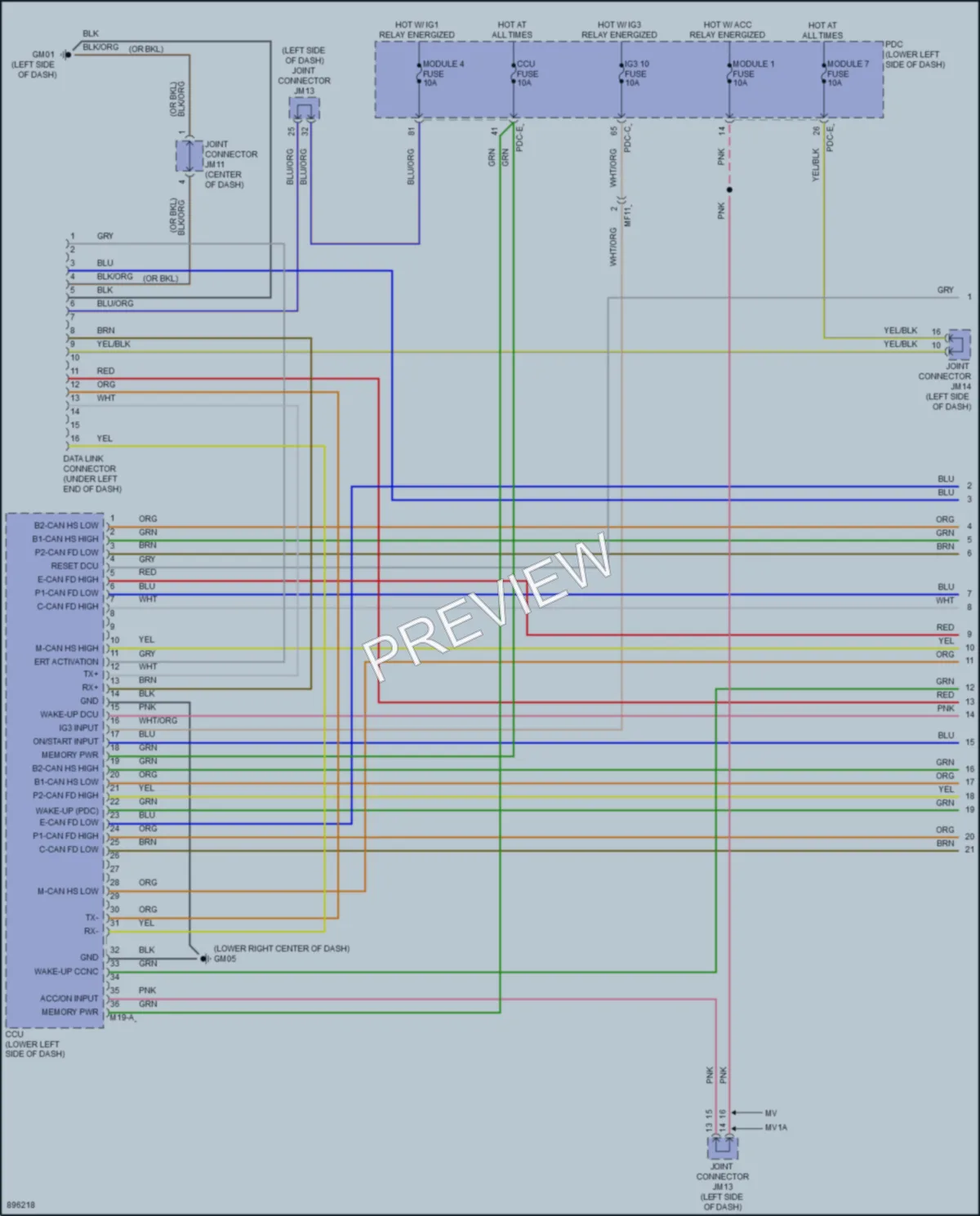 2025 Kia EV9 Computer Data Lines wiring diagram preview