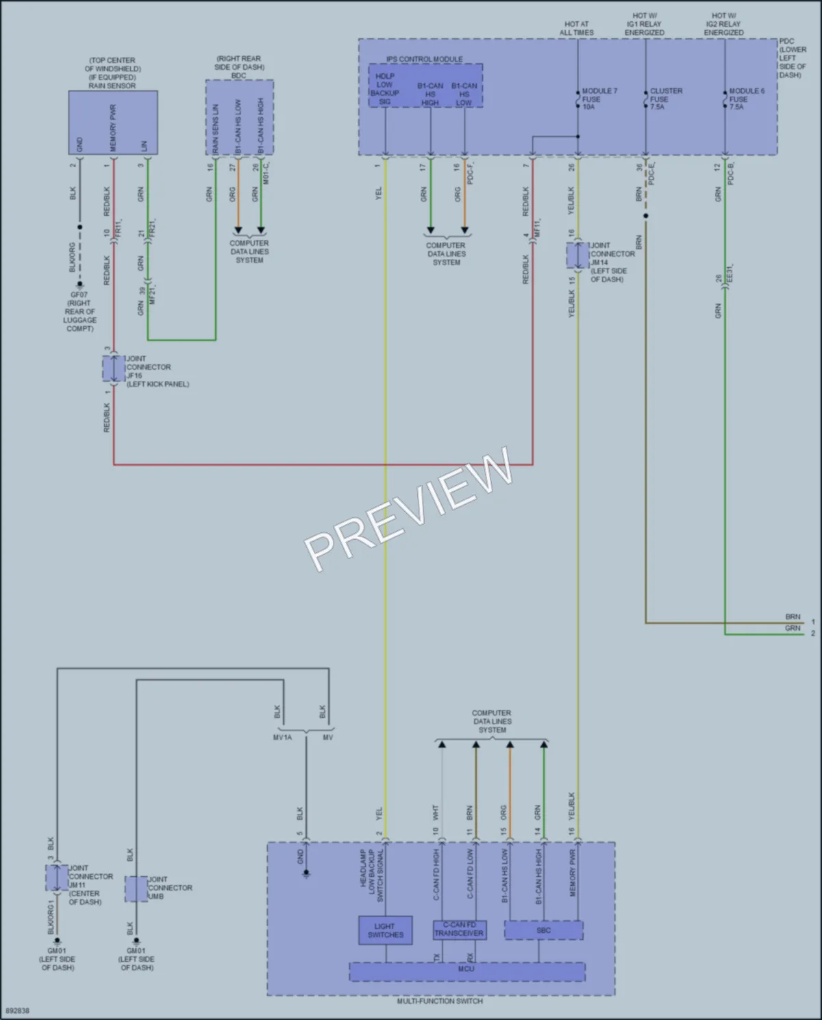 2025 Kia EV9 Headlights wiring diagram preview