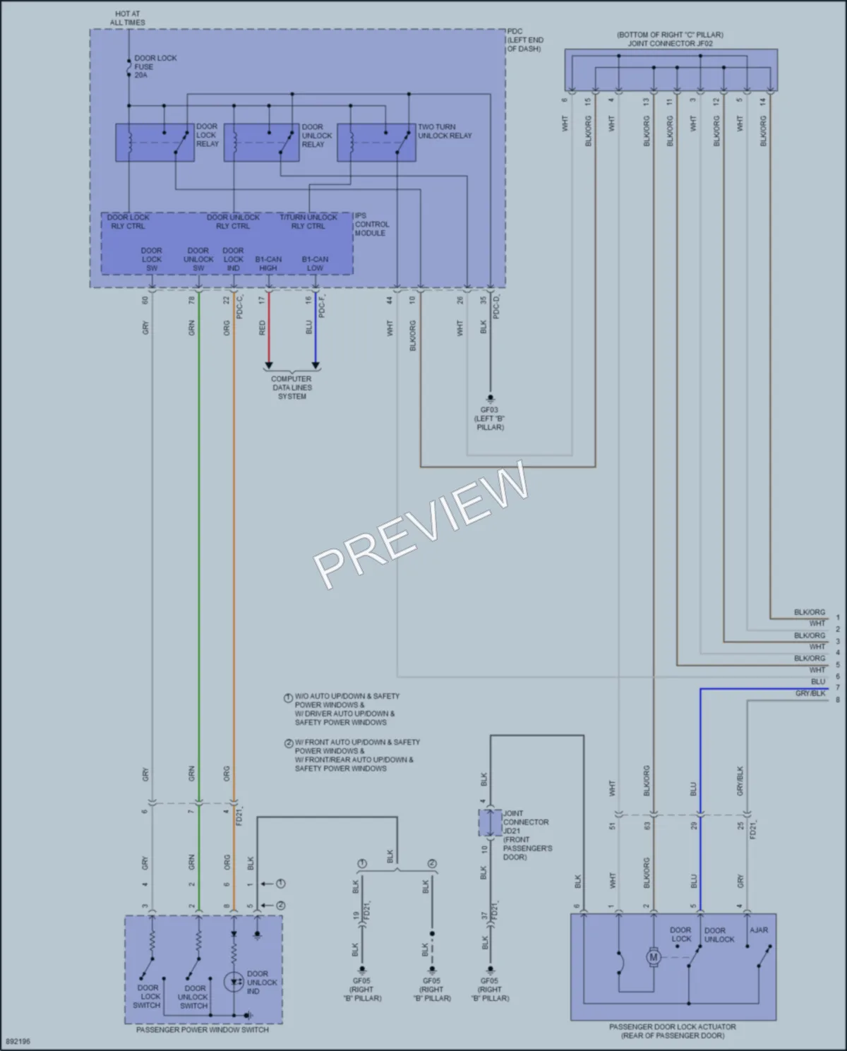2025 Kia K4 Anti Theft wiring diagram preview