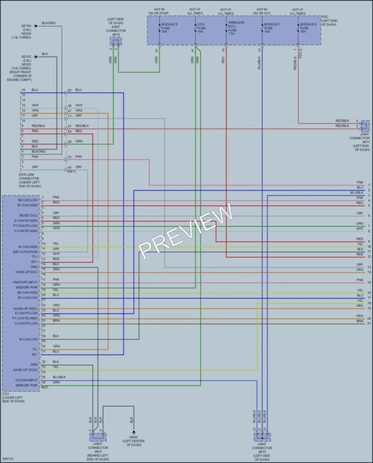 2025 Kia K4 Computer Data Lines wiring diagram preview