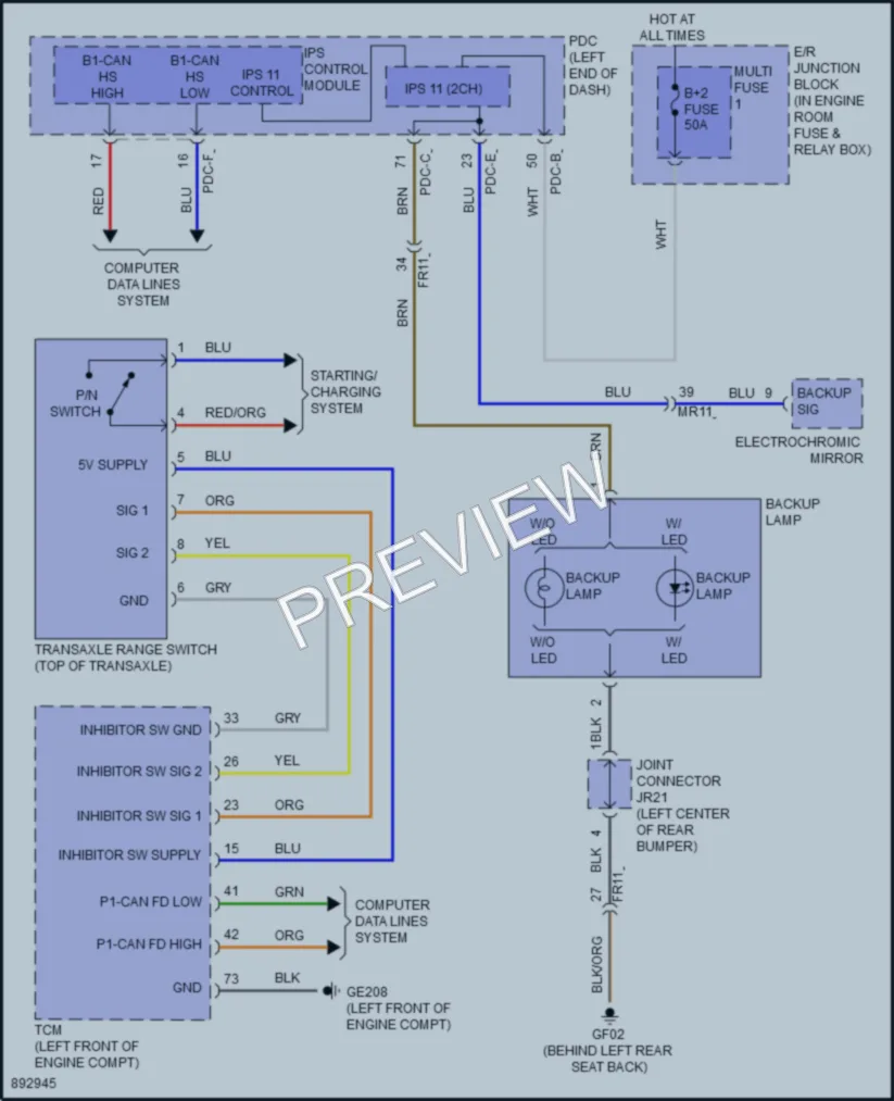 2025 Kia K4 Exterior Lights wiring diagram preview