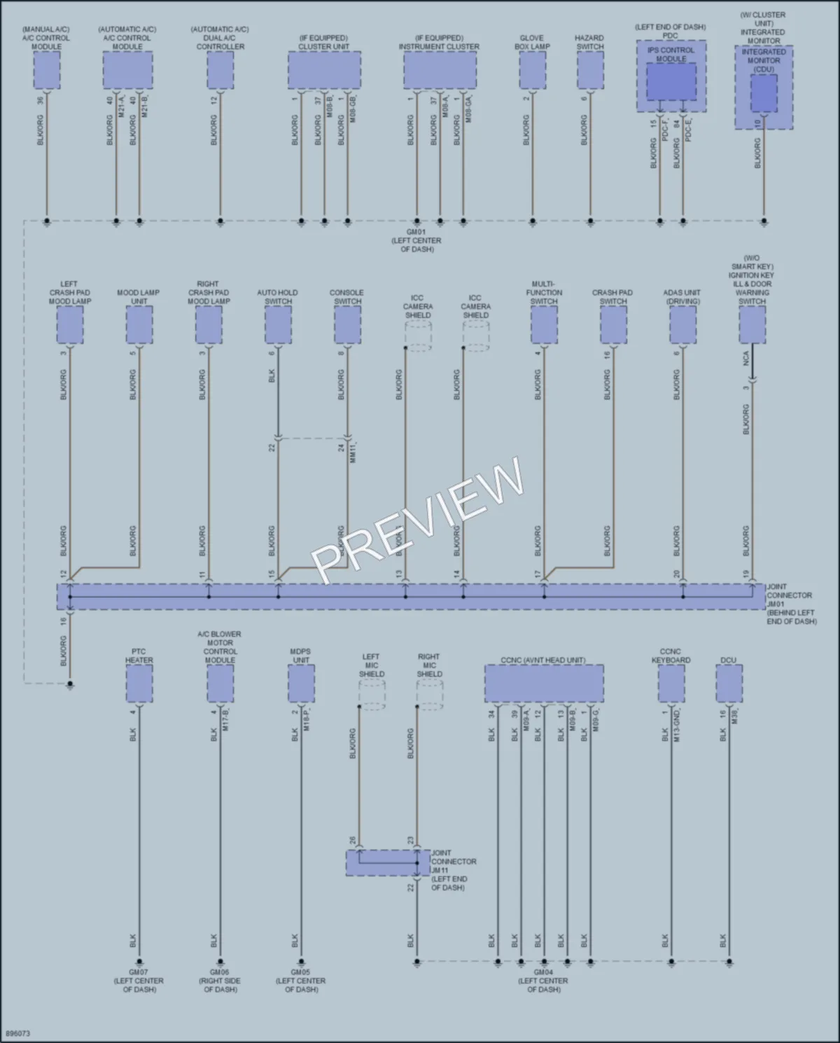 2025 Kia K4 Ground Distribution wiring diagram preview