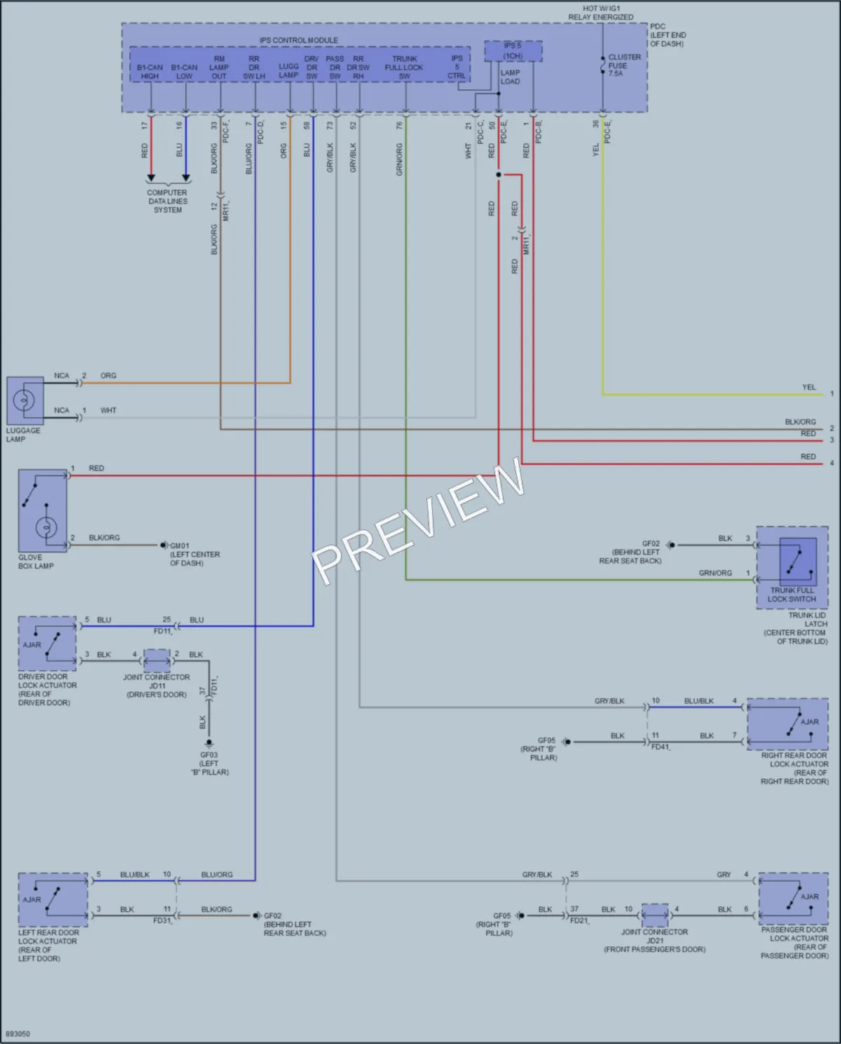 2025 Kia K4 Interior Lights wiring diagram preview