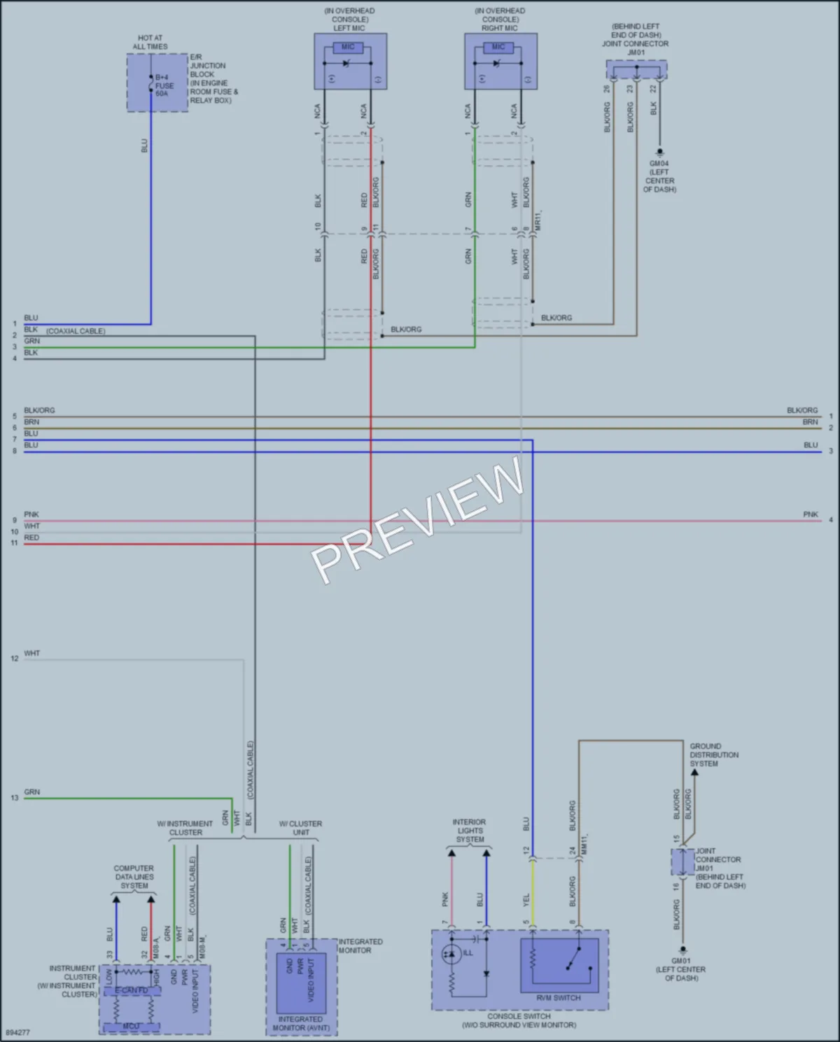 2025 Kia K4 Navigation wiring diagram preview