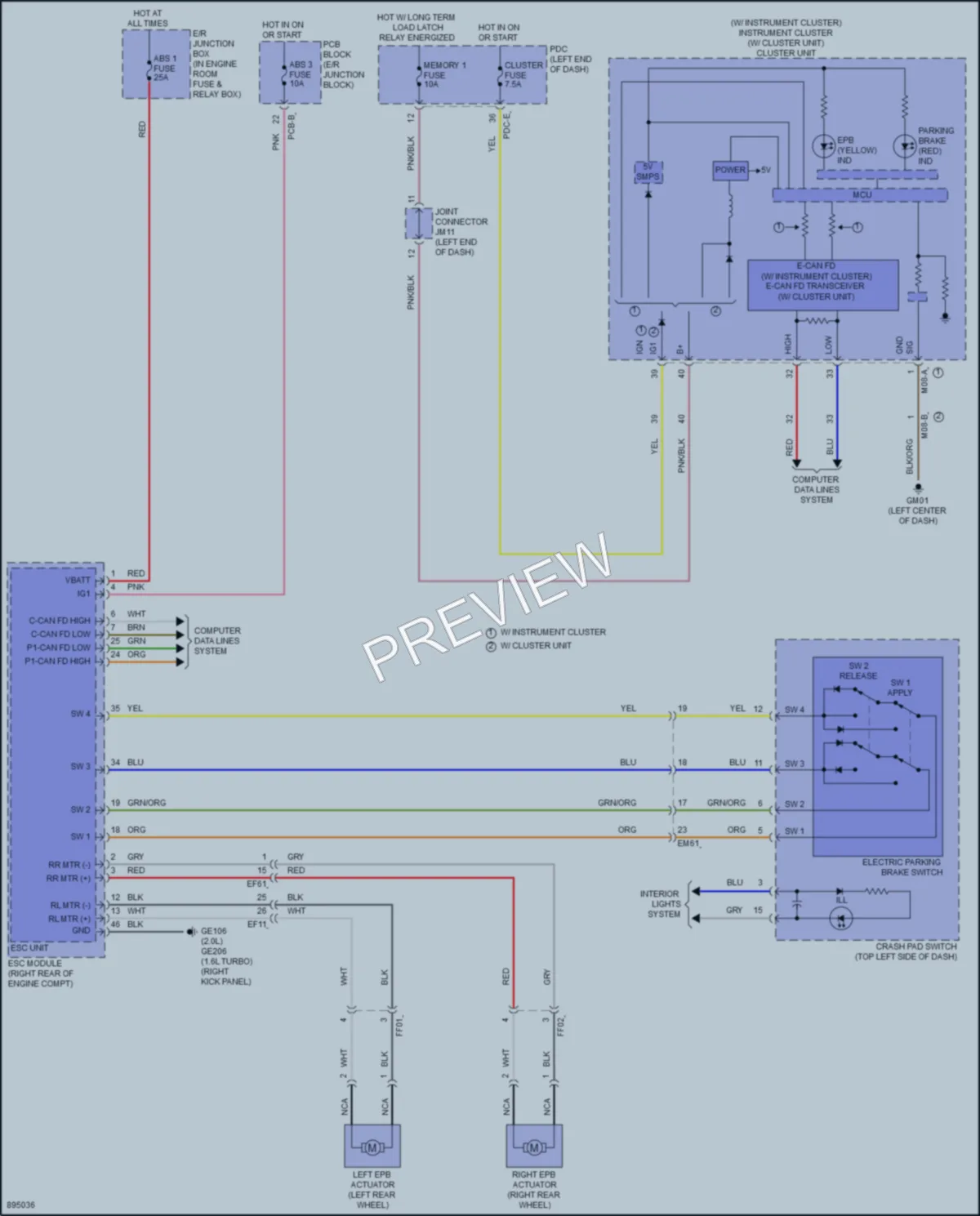 2025 Kia K4 Shift Interlock wiring diagram preview