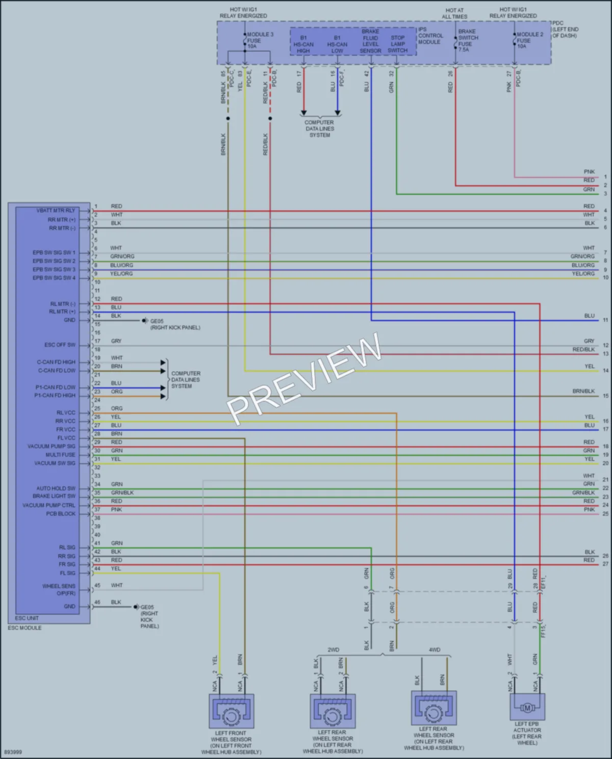 2025 Kia K5 Anti Lock Brakes wiring diagram preview