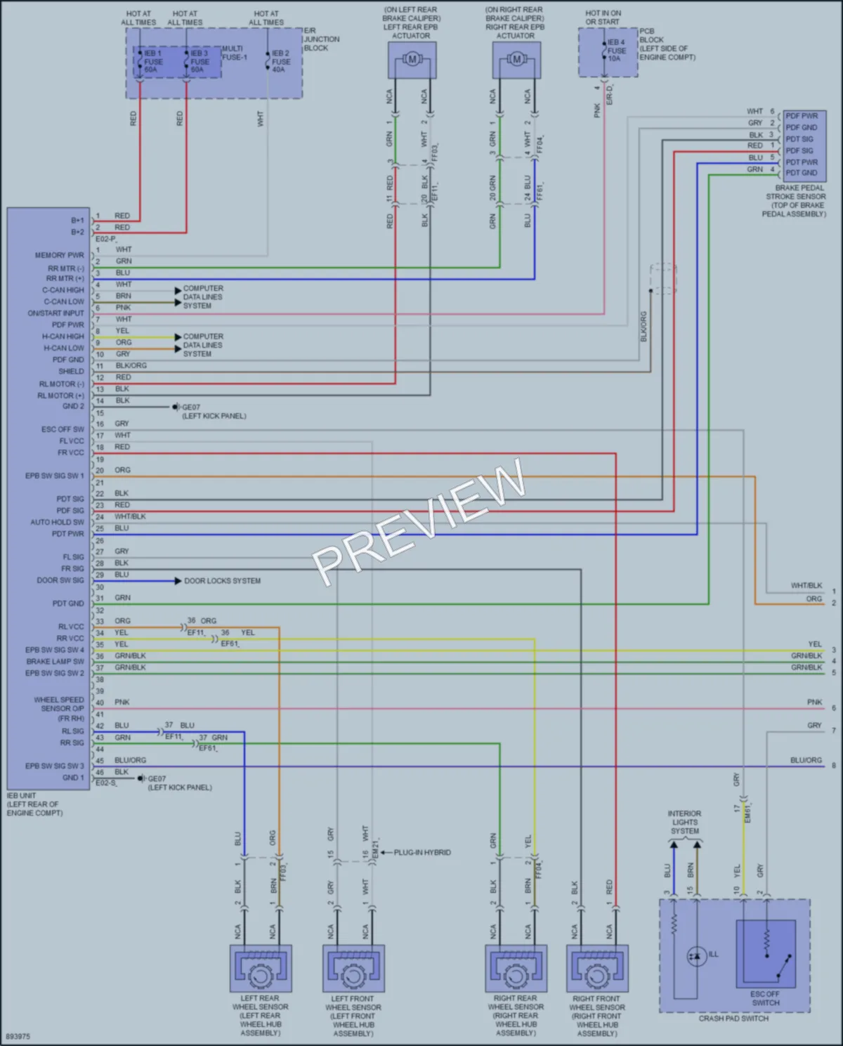 2025 Kia Niro Anti Lock Brakes wiring diagram preview