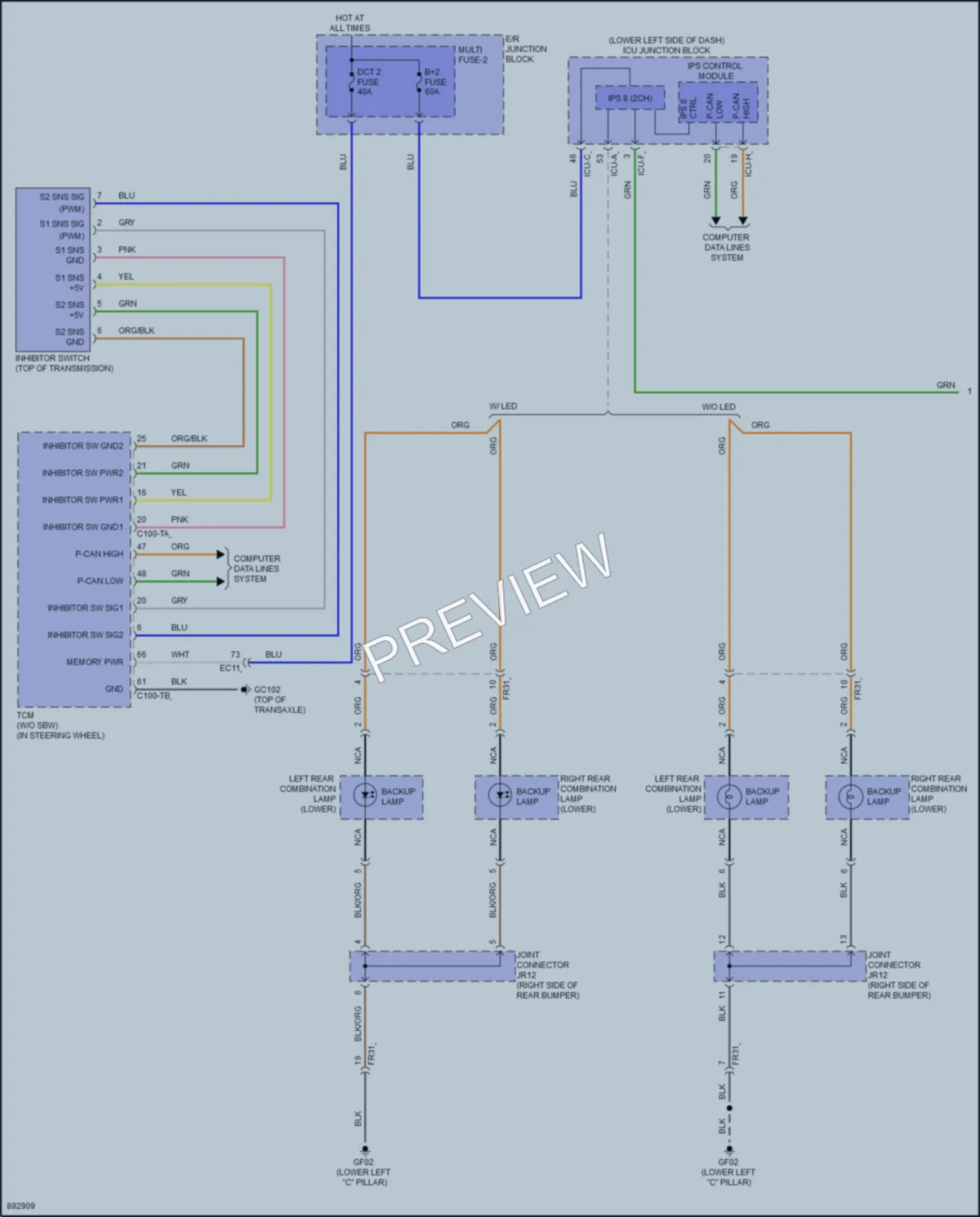 2025 Kia Niro Exterior Lights wiring diagram preview
