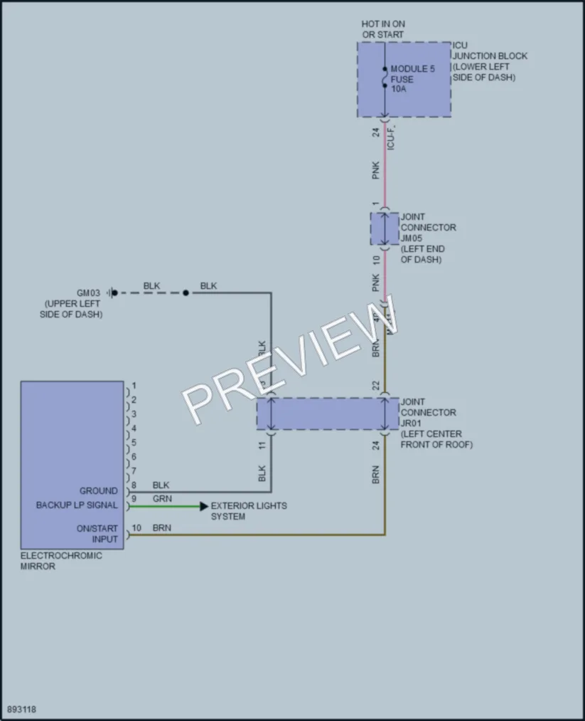 2025 Kia Niro Power Mirrors wiring diagram preview