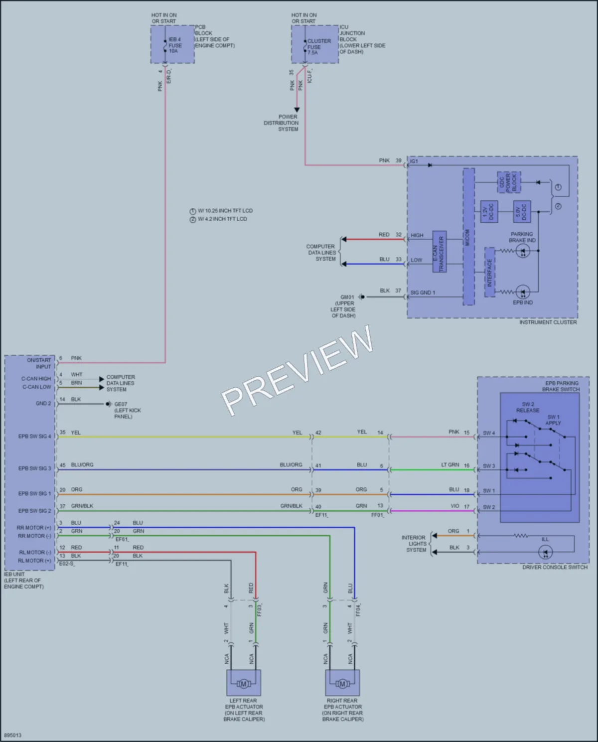 2025 Kia Niro Shift Interlock wiring diagram preview