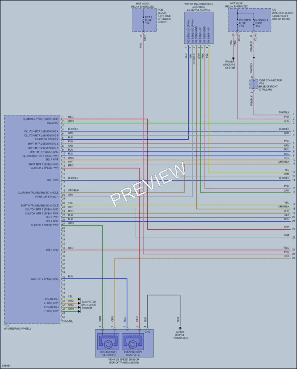 2025 Kia Niro Transmission wiring diagram preview