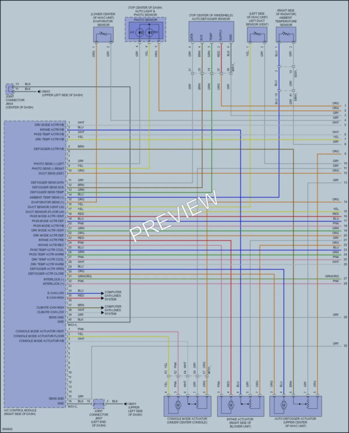 2025 Kia NiroEV Air Conditioning wiring diagram preview
