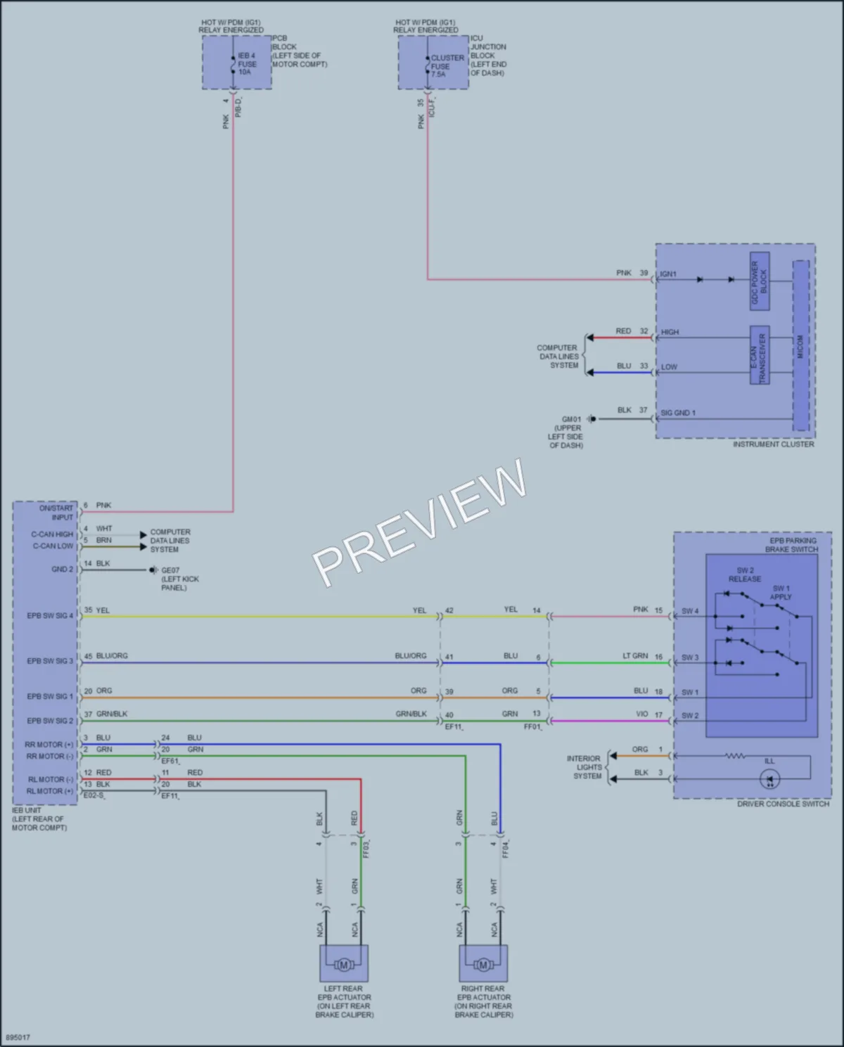 2025 Kia NiroEV Shift Interlock wiring diagram preview