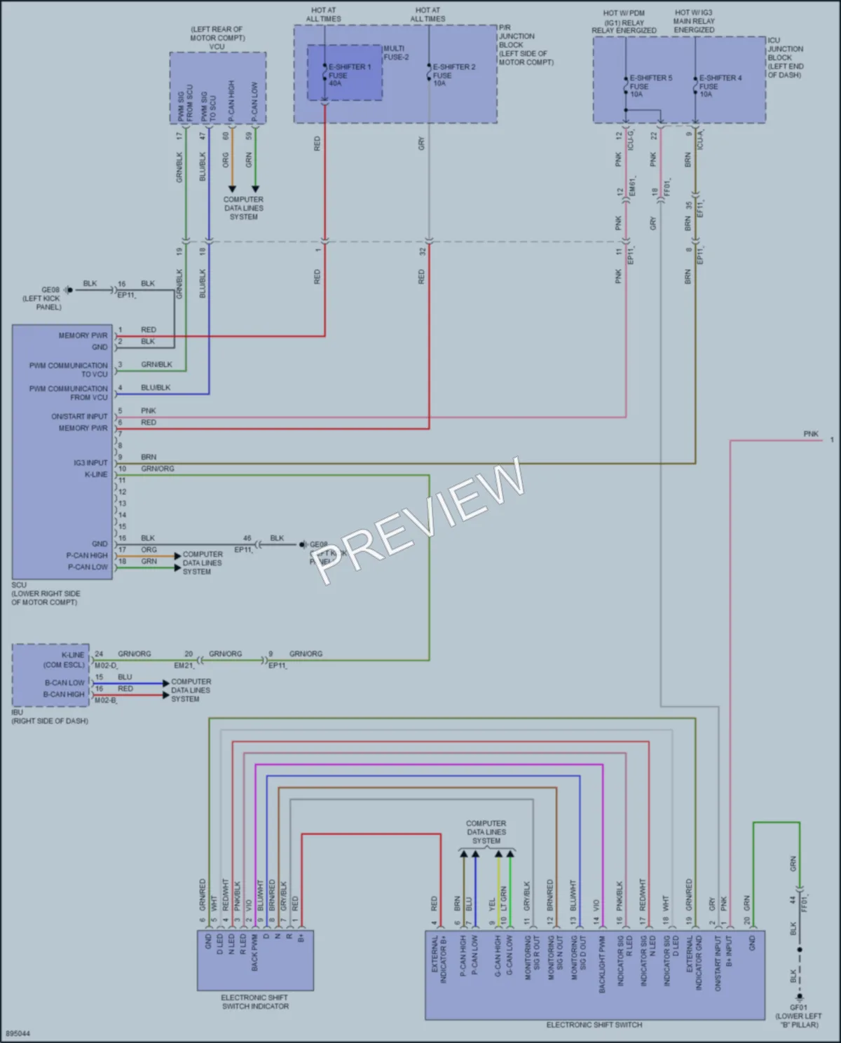 2025 Kia NiroEV Transmission wiring diagram preview