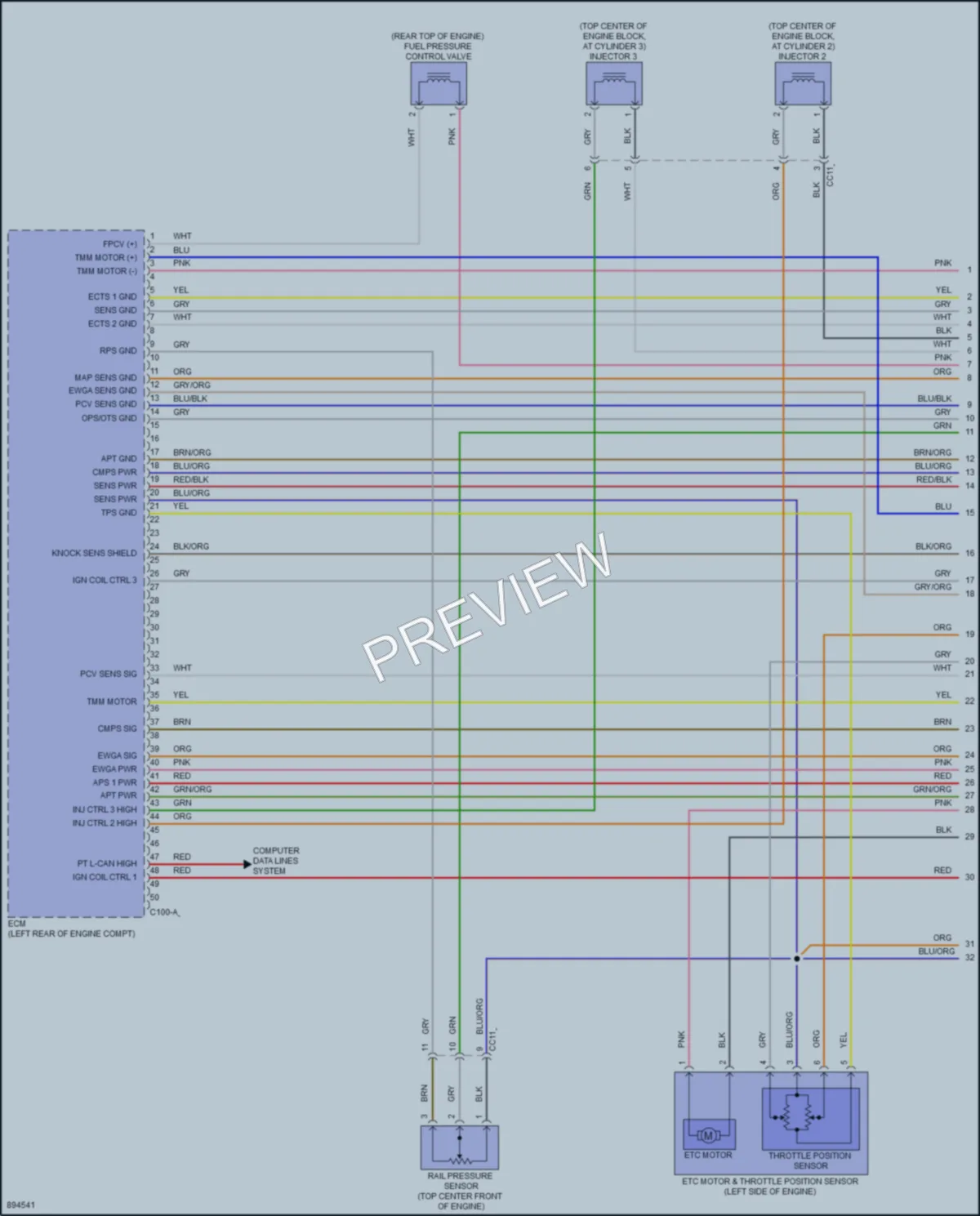 2025 Kia Seltos Engine Performance wiring diagram preview