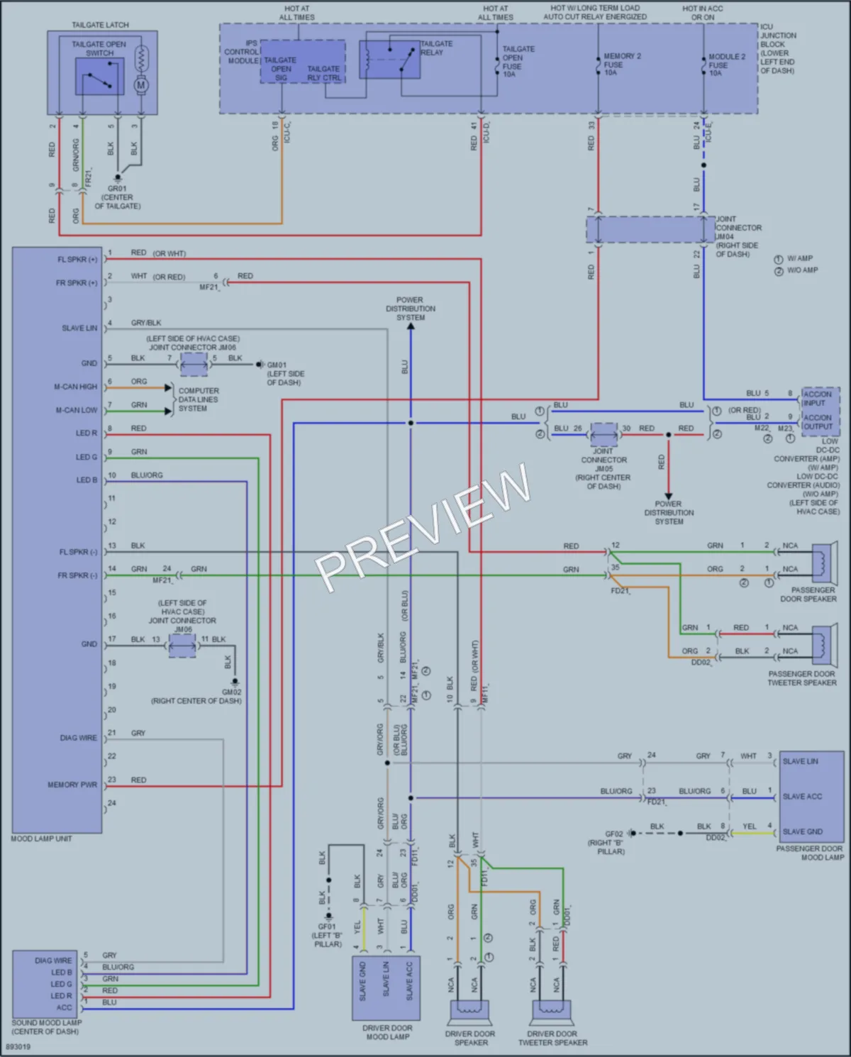2025 Kia Seltos Interior Lights wiring diagram preview