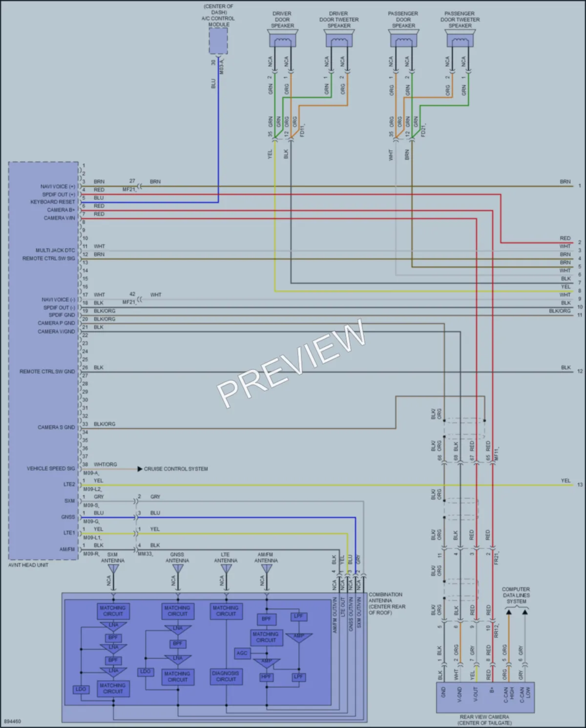 2025 Kia Seltos Radio wiring diagram preview