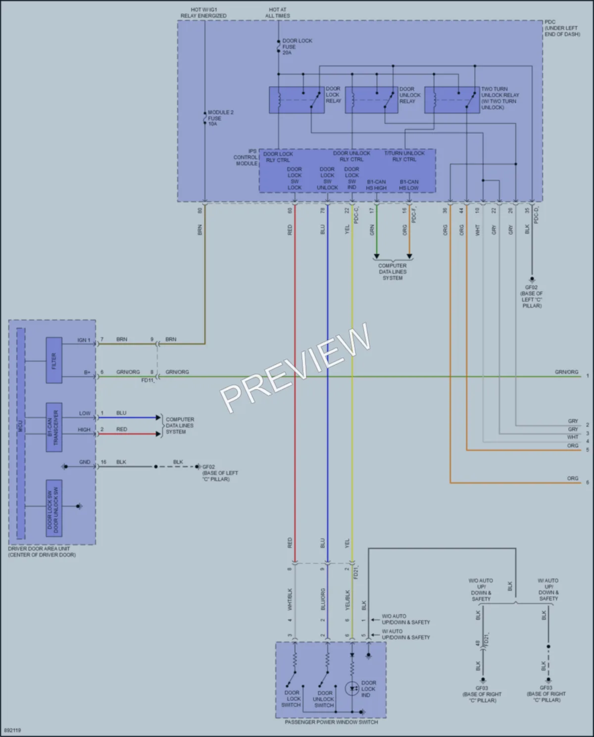 2025 Kia Sorento Anti Theft wiring diagram preview