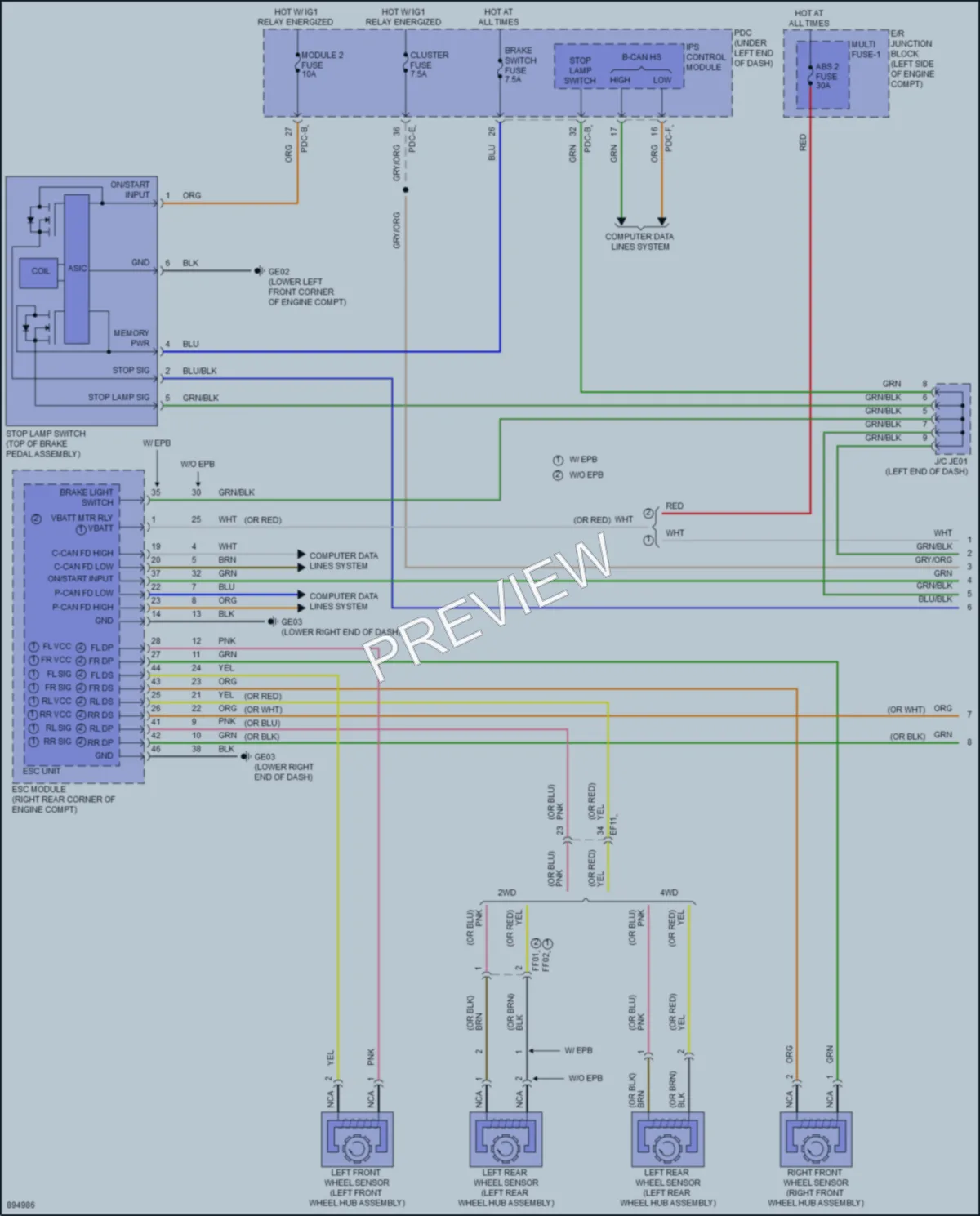 2025 Kia Sorento Cruise Control wiring diagram preview