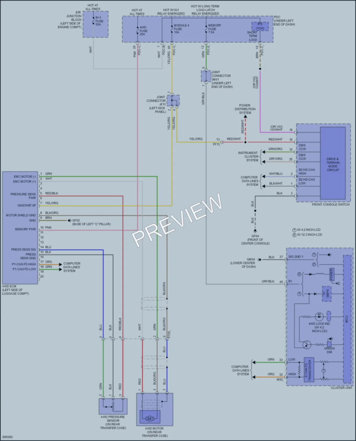 2025 Kia Sorento Transmission wiring diagram preview