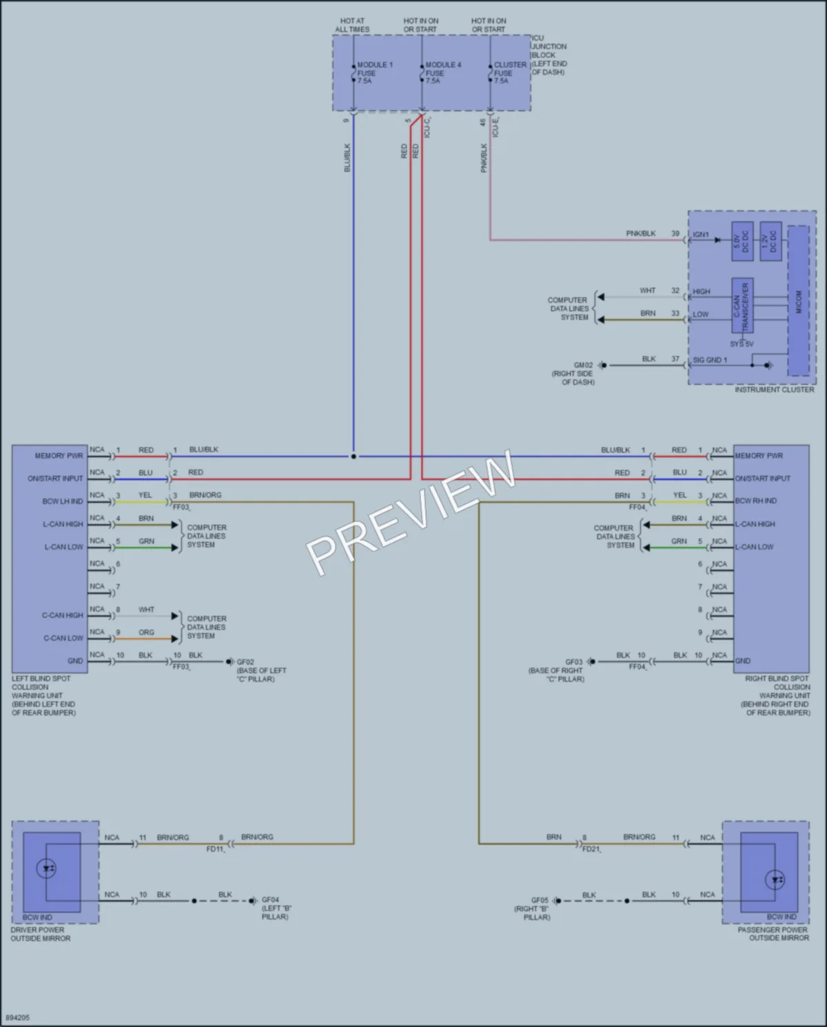 2025 Kia Soul Navigation wiring diagram preview