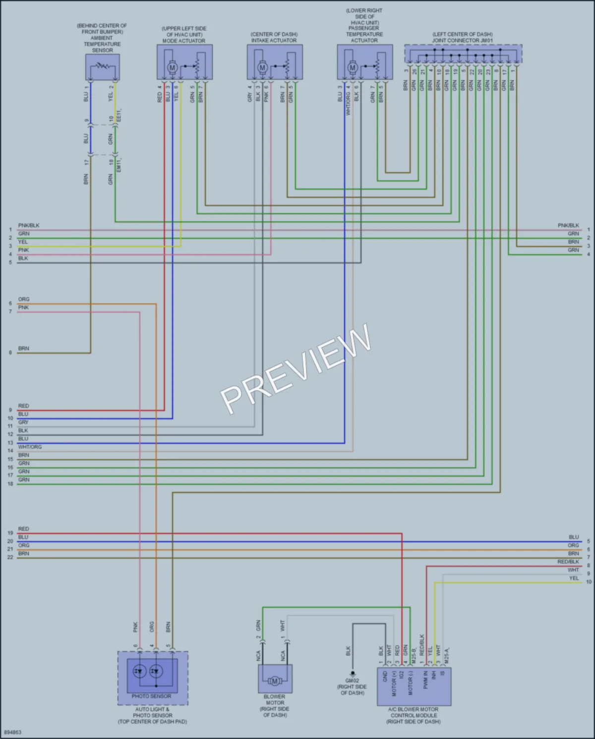 2025 Kia Sportage Air Conditioning wiring diagram preview