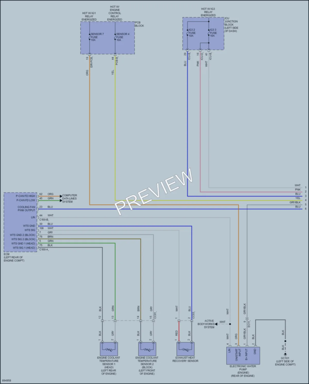 2025 Kia Sportage Cooling Fan wiring diagram preview
