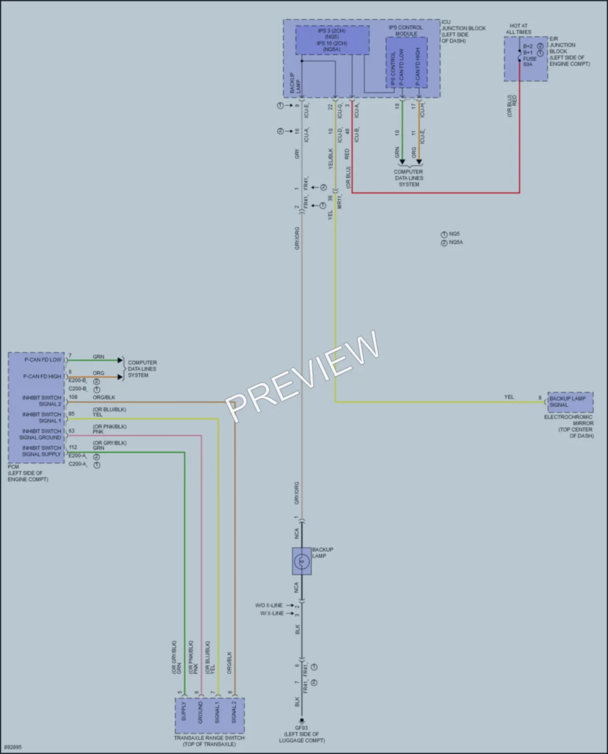 2025 Kia Sportage Exterior Lights wiring diagram preview